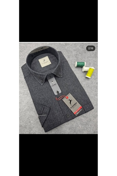 Cinar erkek giyim Men's Shirt Short Sleeve Pocket Linen Summer Classic Dad