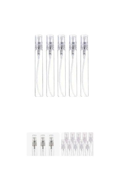 OEM Set 10 bucati flacoane de parfum din sticla transparenta 10 ml cu pulveri...