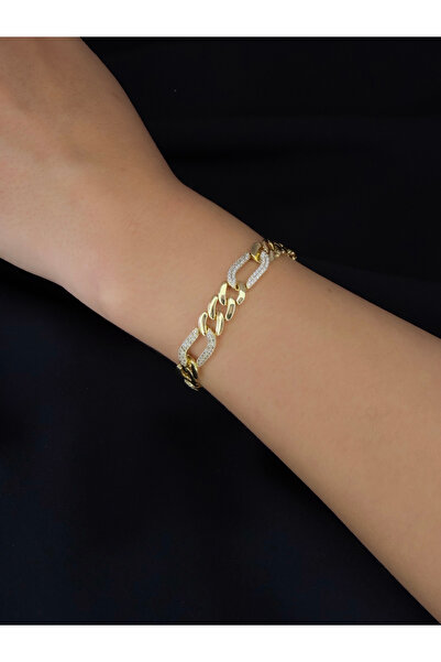 Oyster collection GOLD TAŞLI GURMET XUPING ZİNCİR BİLEKLİK