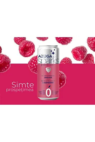 Azuga Sparks Zmeură 0.33 L