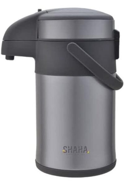SHAHA Air Pot Pressure Thermos, 3 Liter (Grey Color)