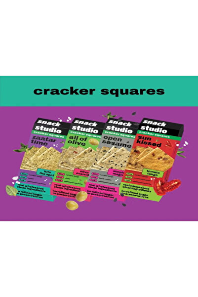 Snack بسكويت ستوديو كراكرز متنوع 30 جرام × 4 × 12 عبوة