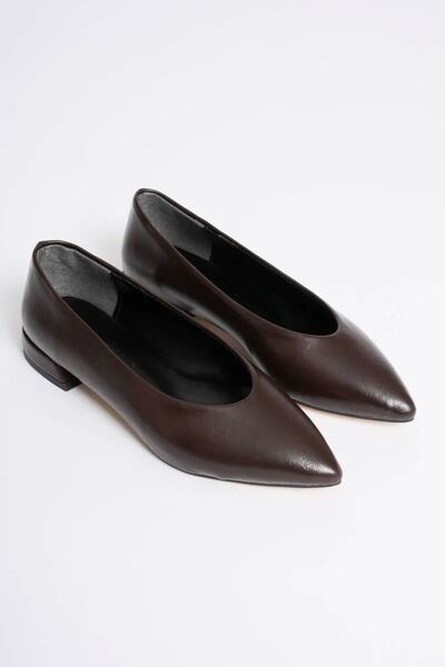 Belinora Women's Bitter Brown Daily Short Heeled Shoes Tr23Ms02B