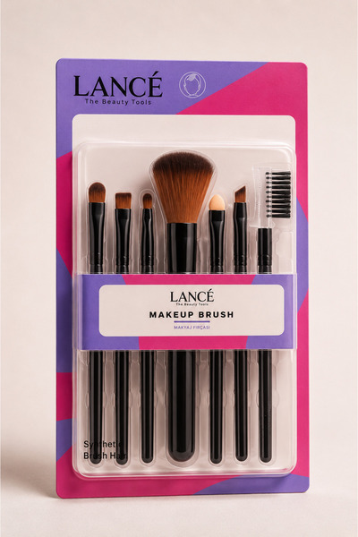 Lance LANCÉ Professional 7'li Aplikatörlü Makyaj Fırça Seti - Göz Makyajı ve Far Fırçaları