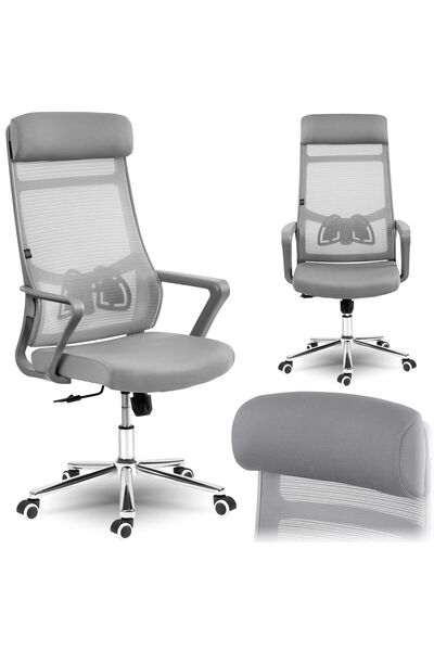 SOFOTEL Scaun de birou Brema Micro-Mesh, Gri