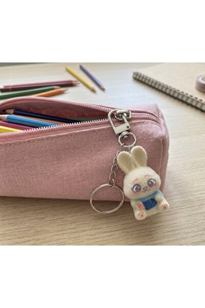 Winy Concept Sevimli Tavşan Peluş Anahtarlık Kawaii Çanta Süsü Ve Kalemlik Fe...