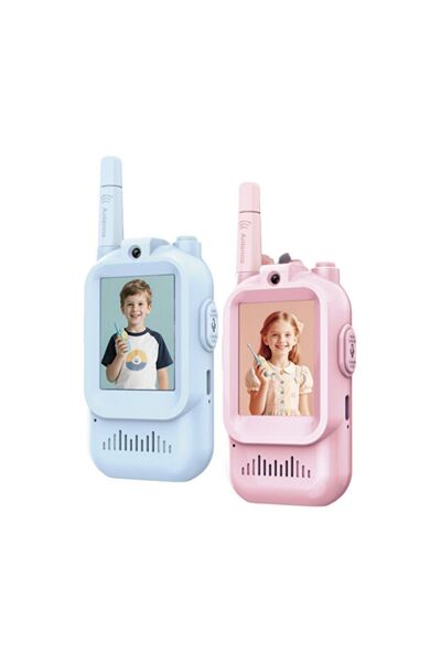 RAYLAX Çocuk Telsizi Video Walkie Talkie – Şarjlı Video İnterkom Oyuncak, 2’l...
