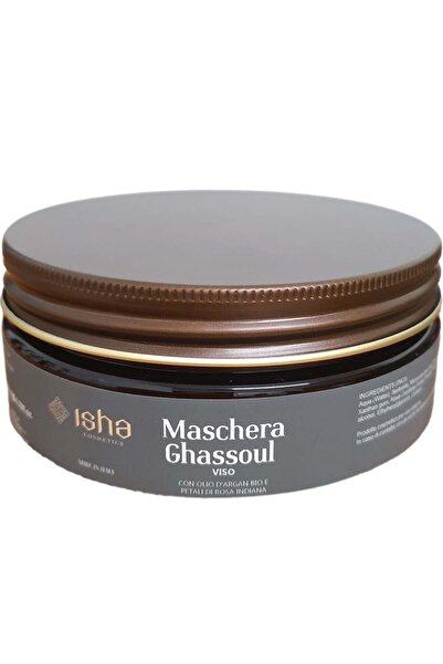 isha Masca pentru fata cu argila ghassoul si ulei de argan 200ml