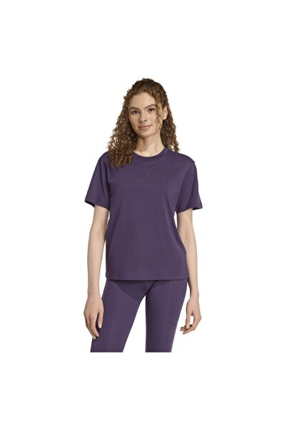 adidas Tricou de bumbac de damă cu mânecă scurtă, cu logo mic, esențial, 2XS