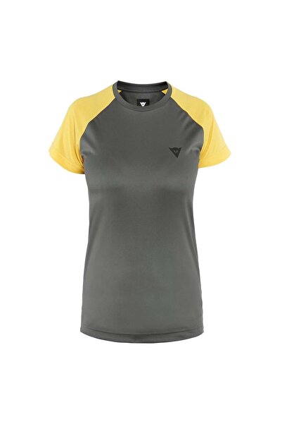 Dainese Γυναικεία φανέλα ποδηλασίας HG Ramla SS-Γκρι/Κίτρινο-XS
