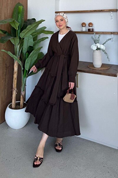 Hazamoda Şüheda Muslin Dress Brown