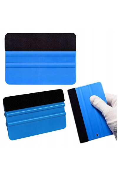 OEM Racleta Cu Fetru Pentru Aplicarea Foliilor, 10x7.2 cm, Albastru, Fetru Mo...