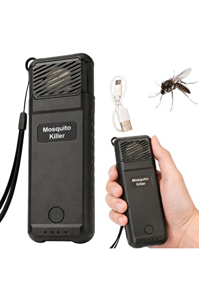 AFM Dispozitiv portabil USB-C anti-țânțari cu 6 rezerve pentru camping, teras...