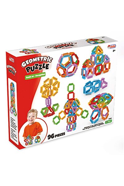 DEDE Set de constructie, Dede, Geometric Puzzle, 96 piese