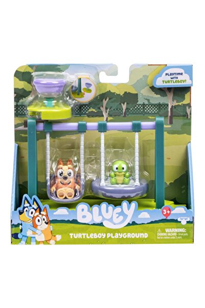 bluey Set de joaca cu 2 figurine, Bluey, Turtleboy Playground