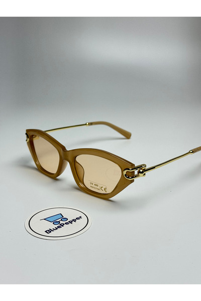 BluePepper Tiferla V2 |   Sunglasses Cateye Nude Glass |   Bone Nude Frame Me...