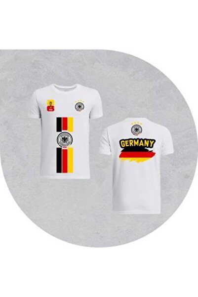Generic Germany National Team White Polyester Sports T-Shirt