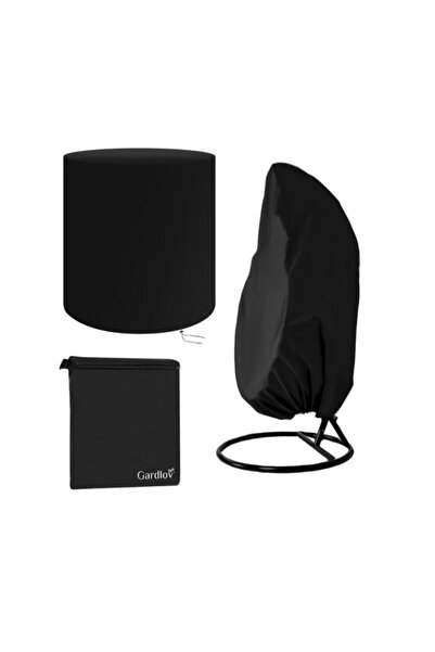 Gardlov Husă pentru scaun de grădină, Negru, 400cmX155cm, Impermeabilă, Ușor ...