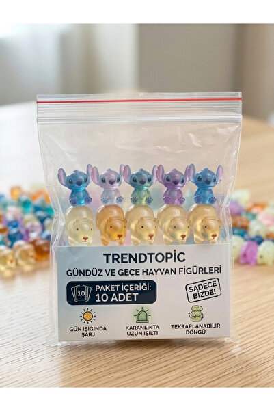 TrendTopic Karanlıkta Parlayan Figür Set 10'luk (Karışık gönderilmektedir)