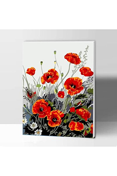 OEM Set pentru pictură după numere Flori cu ramă 40.6 x 50.8 cm