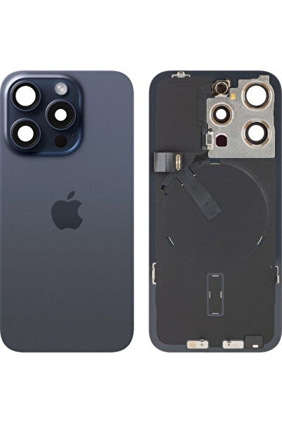 Apple Κάλυμμα Μπαταρίας Πίσω Γυαλί iPhone 15 Pro Μπλε Τιτάνιο Επαναχρησιμοποι...