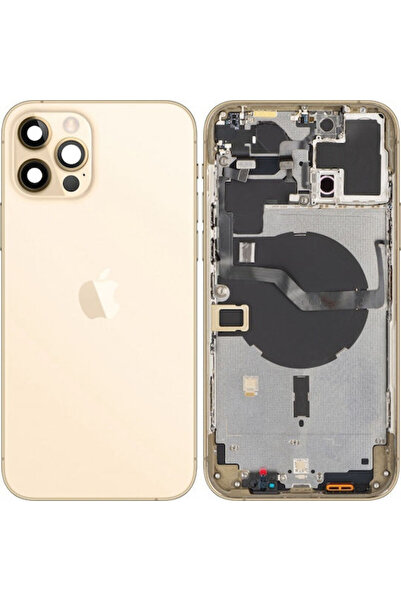 Apple Ανταλλακτικό Μεσαίο Κάλυμμα Μπαταρίας iPhone 12 Pro Max Χρυσό