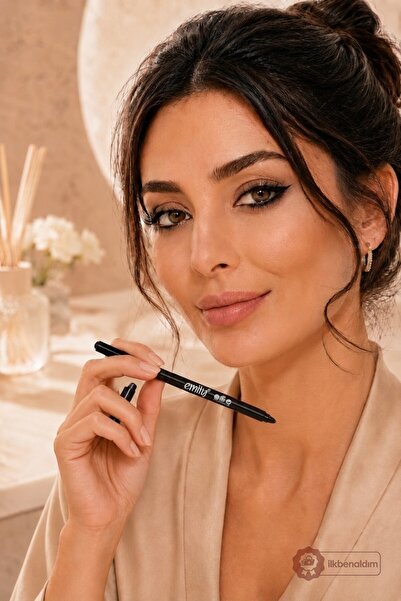 İlkbenaldim Emily Eye Pencil 101 | Kalem Sürme Suya Dayanıklı Yoğun Siyah Göz Kalemi