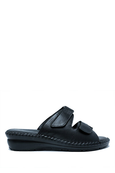 Kifidis Khm109 Knidos Women's Double-Strapped Leather Slippers 36-41