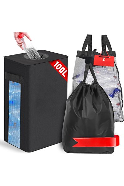OEM Recipient Coș Geantă pentru Sticle cu Depozit Reutilizabile Durabil Negru...