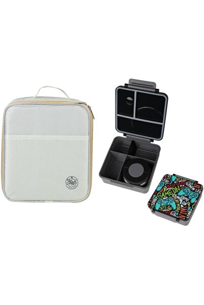 Atrium Lunch Kit – Bento-Style Compartment with Stainless Steel Food Jar in G...