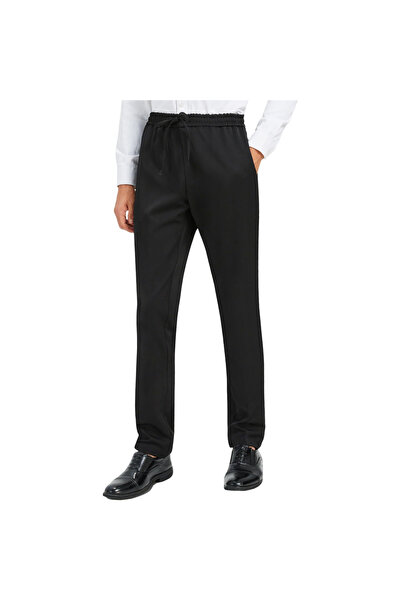 OEM Pantaloni bărbați tip chino din material pentru costum Casual Regular Neg...