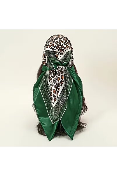 Innovate Store Zeleni kvadratni šal sa leopard uzorkom - Bandana - Šal - Šal ...