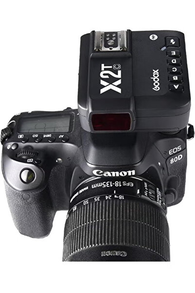 Godox جهاز تحكم لاسلكي X2T-C TTL للفلاش لكاميرات كانون، سرعة 1/8000 ثانية، اتصال بلوتوث يدعم تطبيقات iOS/Android، وظيفة TCM، 5 أزرار منفصلة، قفل هوت شو جديد، ضوء مساعد AF جديد