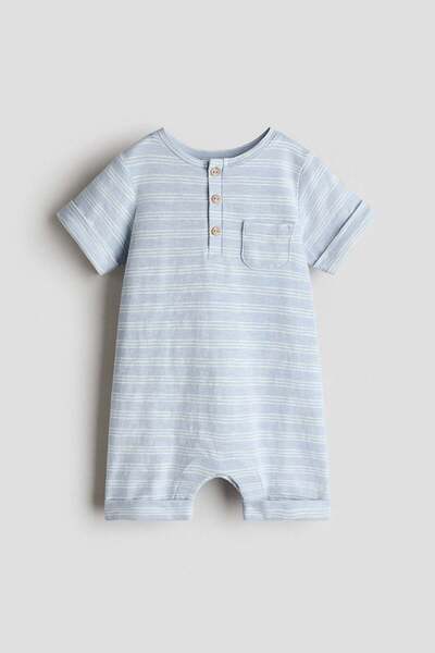 H&M بدلة رومبير قطنية مطبوعة