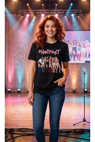 LiyAdaCo Tricou imprimat cu design Manifest