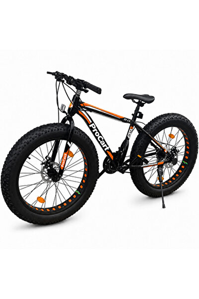 PROCART Bicicletă Fat Bike 26 inch, 21 viteze Shimano, frâne pe disc, anvelop...