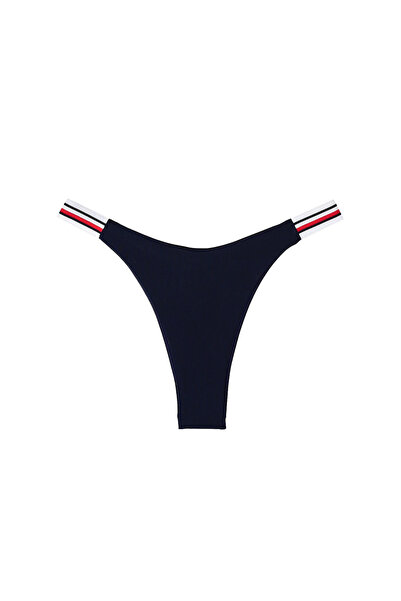 Tommy Hilfiger Slip de bikini de damă cu dungi, croială înaltă, XS