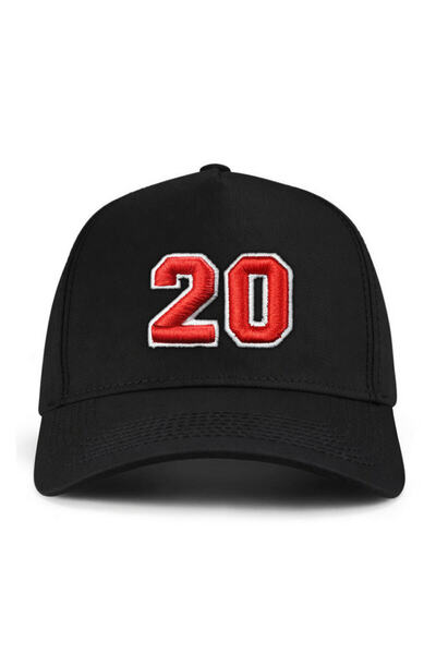 PataCute Number 20 Embossed Molded Baseball Cap