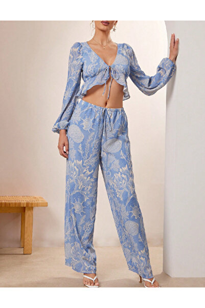 Evendi Blouse, Blue/White