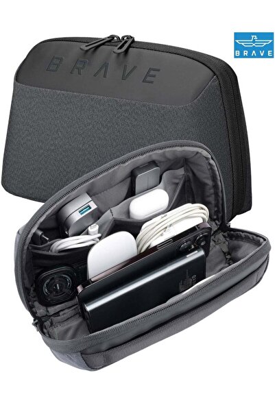 Brave Premium Travel Electronics Organizer Pouch – Water-Resistant Shockproof...