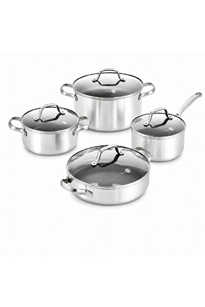 Greenpan Geneva 3-Ply Pfas-Free Thermolon ™   8-Piece Cookware Set with Ceram...