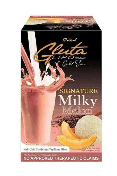 Top Choice Gluta 12 In 1 Lipo Gold Series Milky Melon 10 Sachets