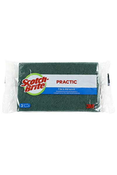 3M Lavete din Fibra Abraziva - Scotch Brite Practic, 3 buc
