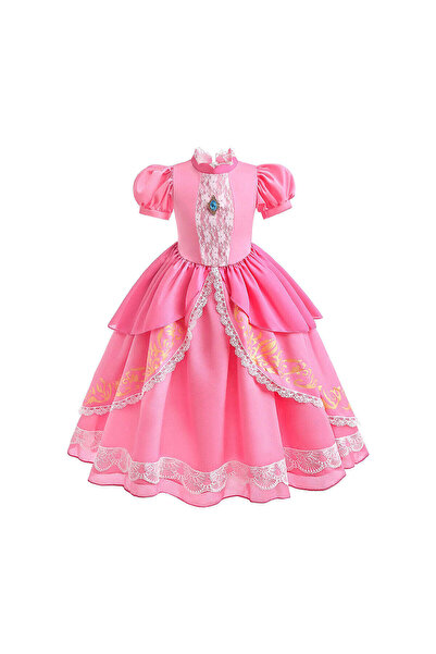 SOLLUXE Rochie Printesa Aurora pentru fete, costum carnaval si serbari - 100 cm
