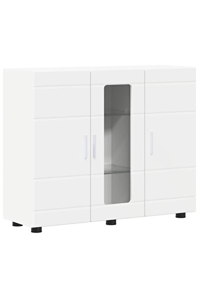 vidaxl Dulap din Lemn Alb 88,5 x 30,5 x 73 cm Lemn compozit