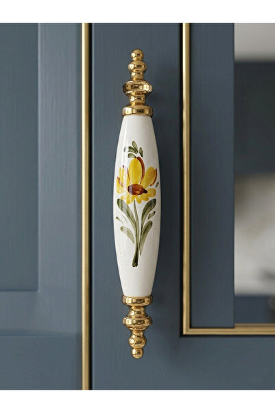 Karan Porselen Hand-Painted Furniture Drawer Wardrobe Kitchen Cabinet Handle ...