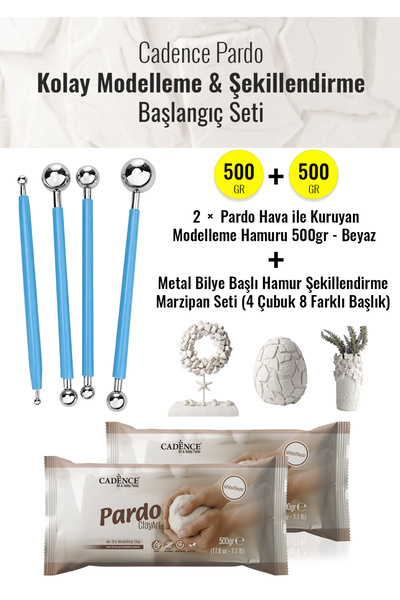 Cadence 2 adet 500GR Pardo Hamur ve Marzipan Set - Cadence Modelleme Hamuru A...