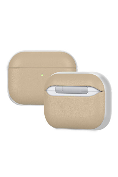 Mutural حافظة متوافقة مع AirPods Pro 3 من سلسلة Poying ذات تصميم جلدي بلون كر...