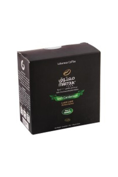 MAATOUK Turkish Medium Roasted Coffee With Cardamom Sachets 10x8g