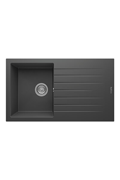 RealStone Troya 86 P004 Granit Evye 860x500 mm Tek Göz Damlalıklı Mutfak Evye...